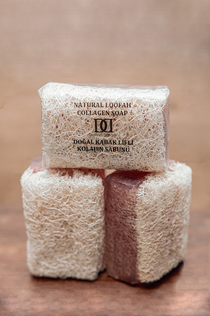 Natural Loofah Collagen Soap